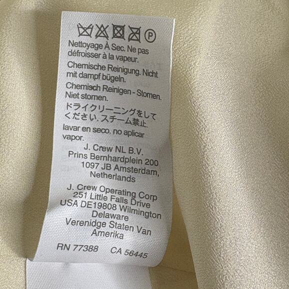 J. CREW Limited Edition Drapey Long Parke Blazer Cupro Ivory Sz 10 {HH49} - Picture 7 of 8